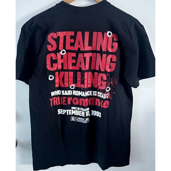 TRUE ROMANCE Rucking Fotten Vintage Style 30th Anniversary Lmtd Print Shirt Sz M - Picture 4 of 9